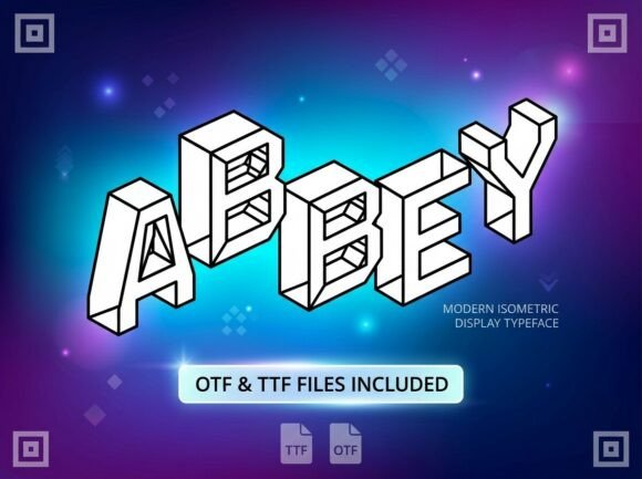 Abbey Font: A Decorative Display Typeface for Bold Digital Branding
