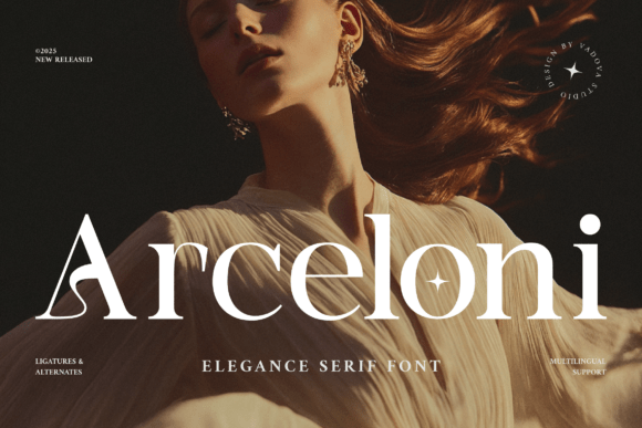 Arceloni Serif Font for Elegant Brand Campaigns