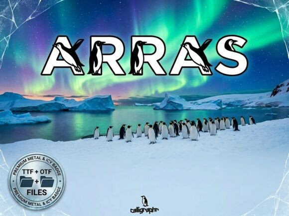 Arras: A Playful Polar Display Font That Breaks the Ice