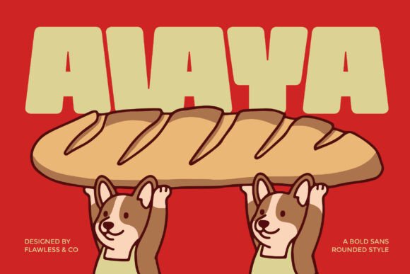 Avaya Font: Bold Rounded Display Sans for Impactful Campaigns