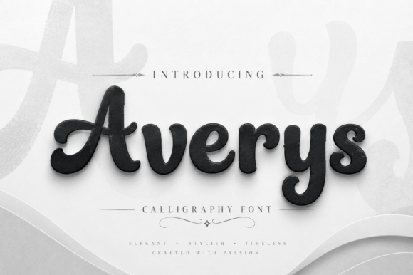 Averys: A Script Handwritten Font for Elegant Campaign Headlines