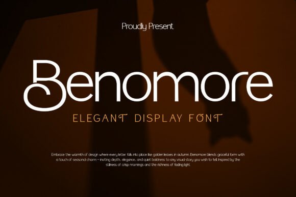 Benomore: An Elegant Sans Serif Font for High-Contrast Digital Storytelling