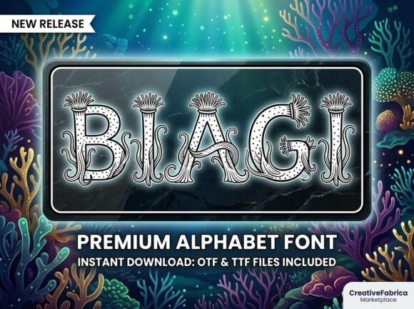 Biagi: An Aquatic Display Typeface for Elegant Campaigns