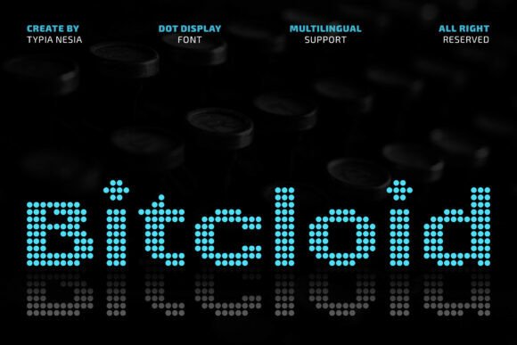 Bitcloid: Futuristic Digital Dot Font for High-Impact Marketing