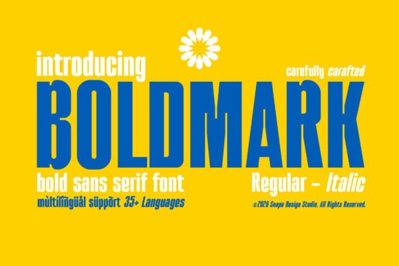 Boldmark: A Strong Bold Sans Serif Font for Modern Web Headlines