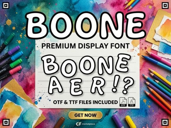 Boone: A Bold Decorative Font That Commands Attention