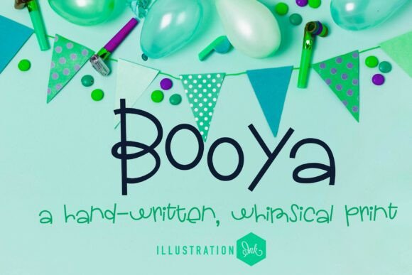 Booya: A Spirited Script Handwritten Font for Celebratory Branding