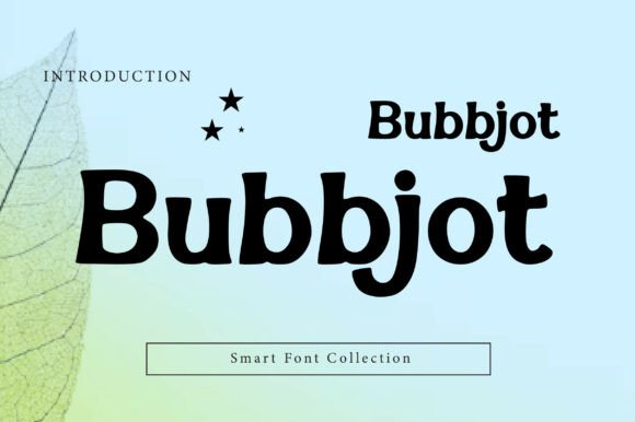 Bubbjot Font: Playful Chunky Handwritten Display Typeface for Makers