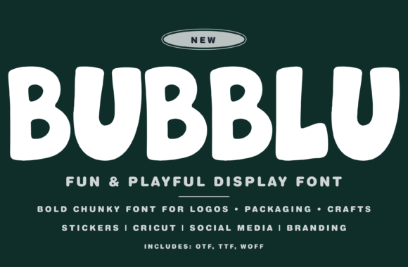 Bubblu: A Playful Sans Serif Font for Branding That Pops