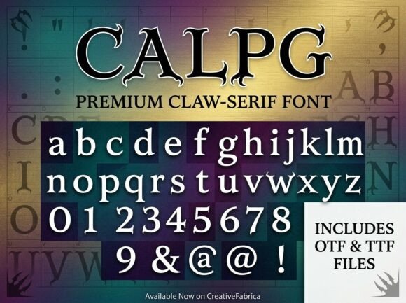 Calpg Decorative Display Font for Bold Digital Identity