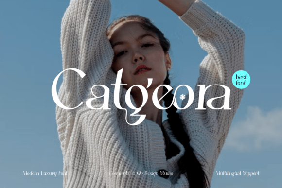 Catgeora Font: A Serif Display Typeface for Brand-First Campaigns