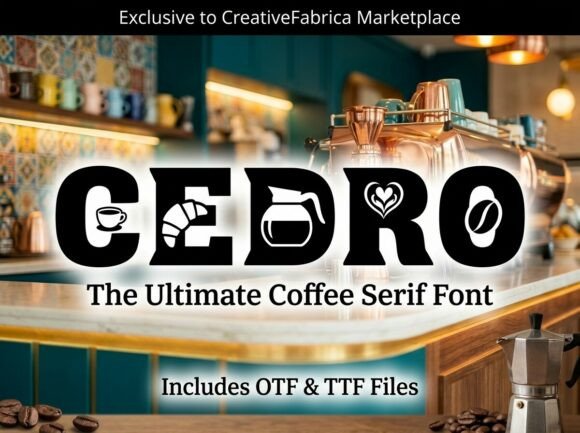 Cedro: A Robust Display Typeface for Bold Digital Branding