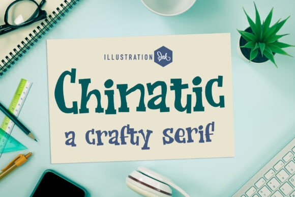 Chinatic: A Lively Display Serif Font for Handmade Charm