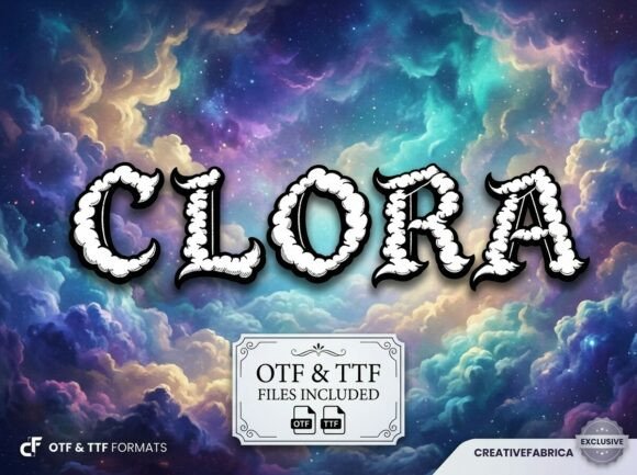 Clora Font: A Decorative Display Typeface That Commands Attention