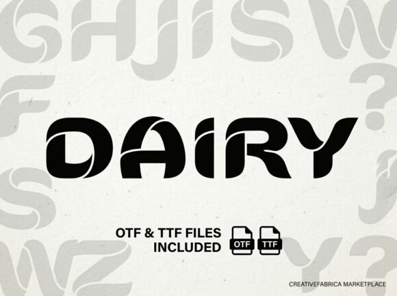 Dairy Font: A Modern Geometric Display Typeface for Impactful Web Design