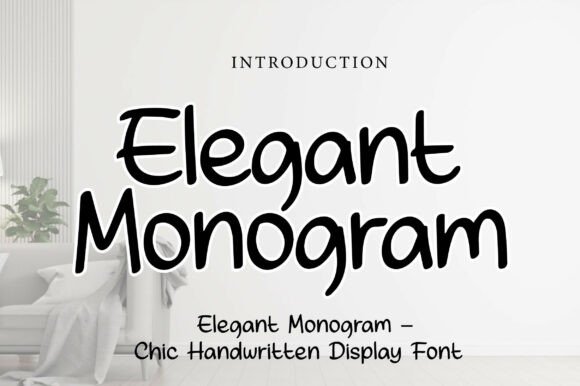 Elegant Monogram: A Script Handwritten Font for Refined Branding