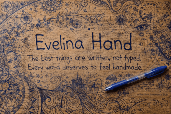 Evelina Hand: A Script Handwritten Font for Editorial Warmth