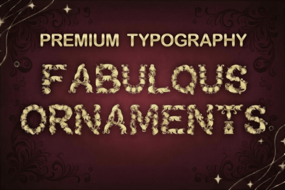 Fabulous Ornaments: A Decorative Font for Timeless Editorial Elegance