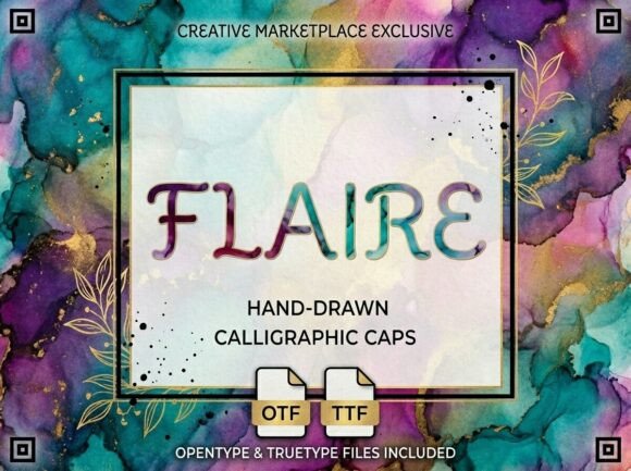 Flaire: A Breezy-Bohemian Script Handwritten Font for Makers