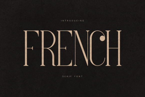 French Serif Font for Elegant Branding and Editorial Design
