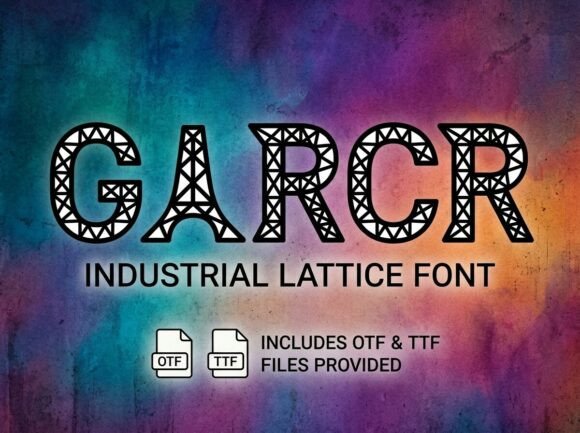 Garcr Font: A Decorative Display Typeface That Commands Attention