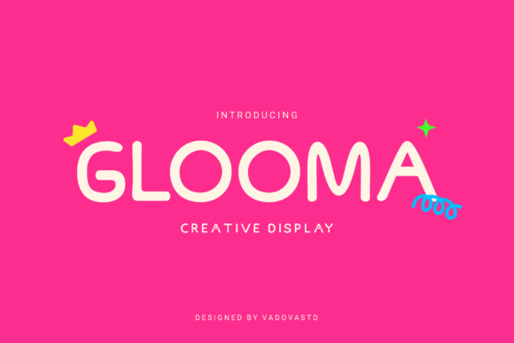 Glooma: A Cheerful Rounded Display Font for Campaign Graphics