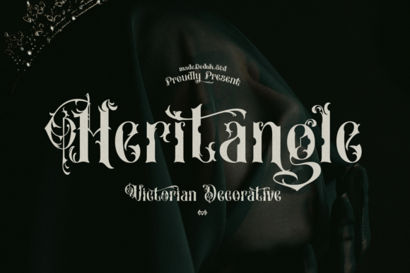 Heritangle Font: A Victorian Decorative Typeface for High-Drama Branding