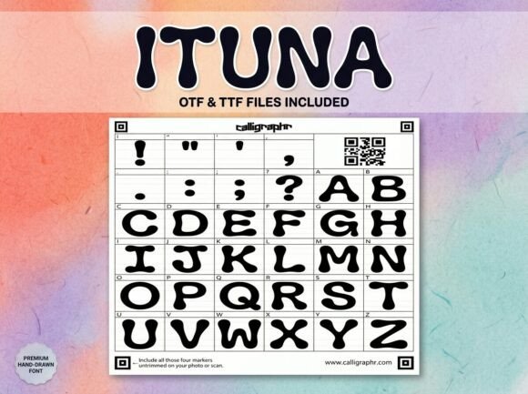 Ituna: A Decorative Font for Editorial Centerpieces