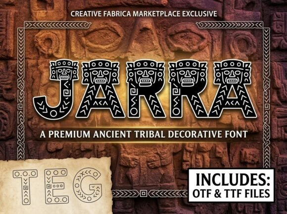 Jarra Decorative Font for Handmade Branding & Craft Projects