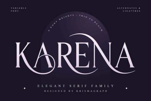 Karena Serif Font for Elegant Digital Branding