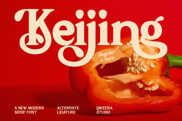 Keijing: A Decorative Modern Serif Font for Scroll-Stopping Branding