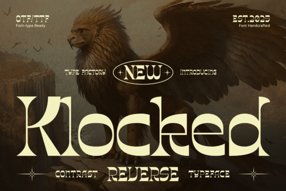 Klocked: A Retro Reverse Contrast Serif Font for Scroll-Stopping Campaigns