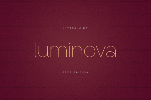 Luminova: A Refined Sans Serif Font for Elegant Digital Branding