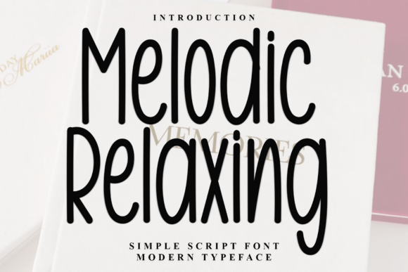 Melodic Relaxing Font for Professional Brand Identity