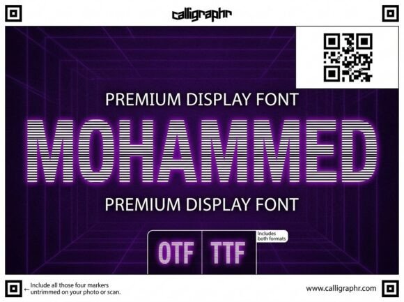 Mohammed Decorative Font for Standout Branding