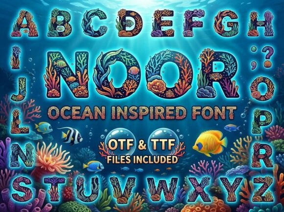 Noor Decorative Font for Bold Digital Branding