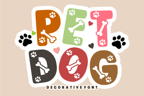 Pet Dog Font: Playful Decorative Fonts for Pet Lovers & Kids’ Designs