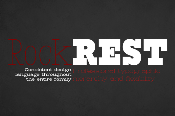 Rock Rest: A Slab Serif Font for Bold, Industrial Branding