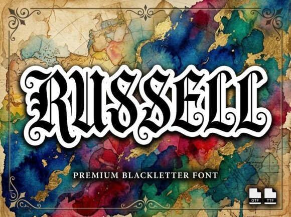 Russell Decorative Font for Scroll-Stopping Visuals