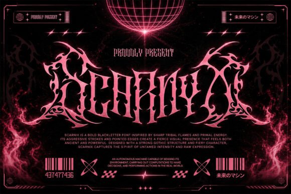 Scarnix: A Bold Blackletter Typeface for Editorial Impact