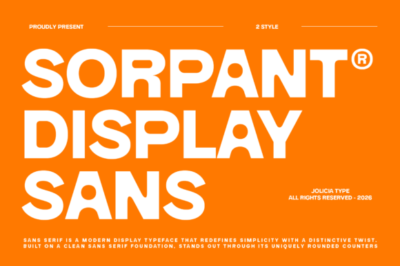 Sorpant: A Modern Sans Serif Font for Polished Branding