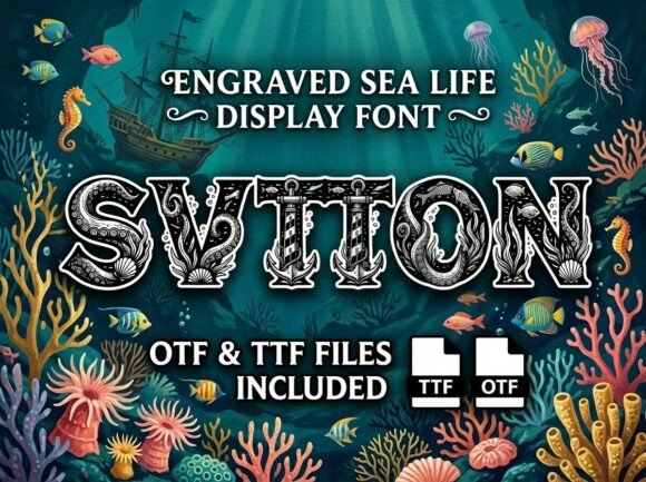Sutton Decorative Font for Standout Campaign Headlines
