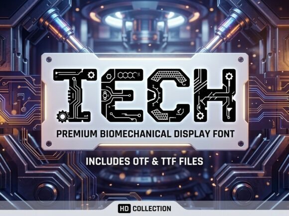 Tech: The Ultimate Biomechanical Display Font