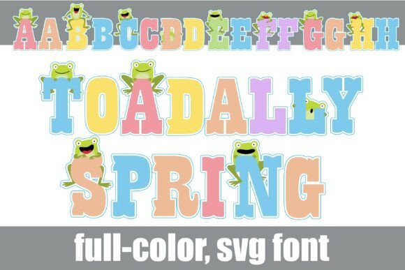 Toad-ally Spring: A Whimsical Display Typeface for Handmade Creators