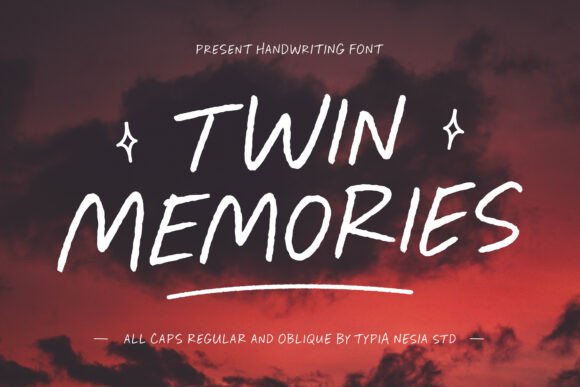 Twin Memories Handwritten Font for Makers