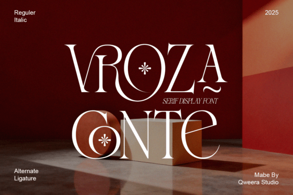 Vroza Conte Font for Elegant Handmade Branding