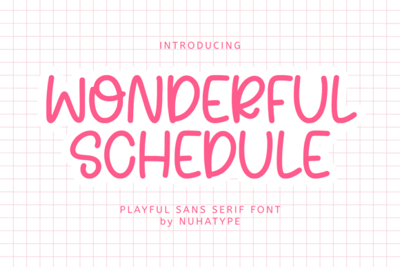 Wonderful Schedule: A Friendly Script Handwritten Font for Digital Brands