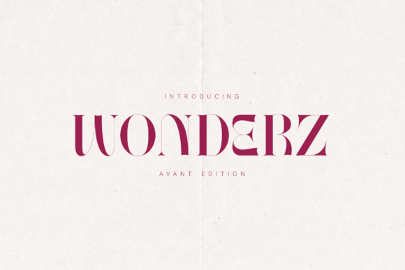 Wonderz Avant Edition Serif Font for Expressive Typography